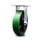 Service Caster 8 Inch Heavy Duty Green Poly on Cast Iron Rigid Caster with Roller Bearing SCC SCC-35R820-PUR-GB - alternate 1
